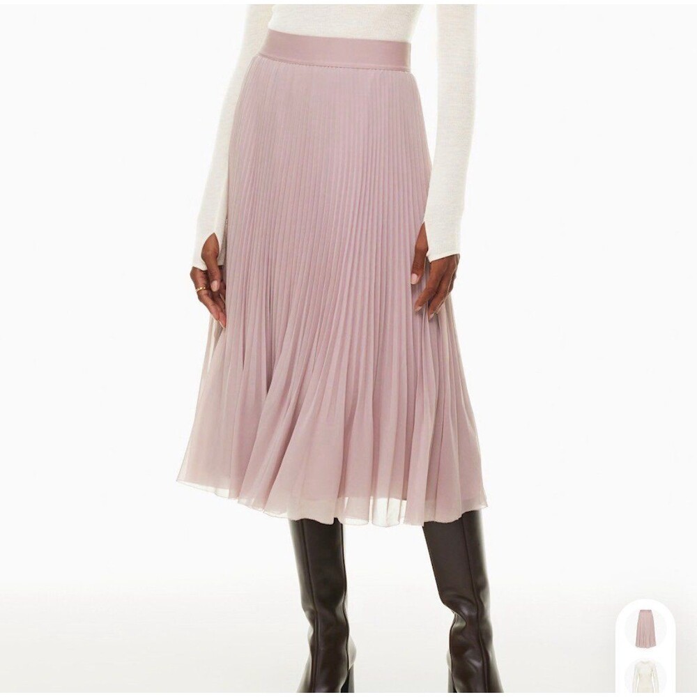 NWOT Aritzia Wilfred Twirl Skirt in Claremont Pink Size L